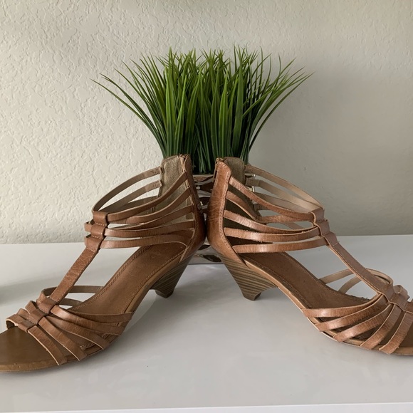 Aldo Leather Wedge Sandals - Picture 2 of 5
